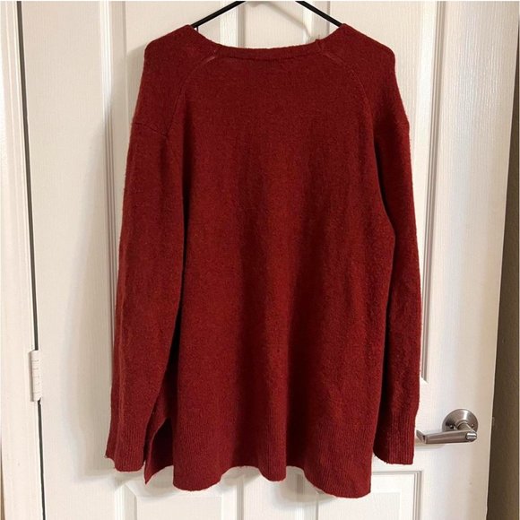 Madewell Red Long Cardigan - Picture 3 of 3